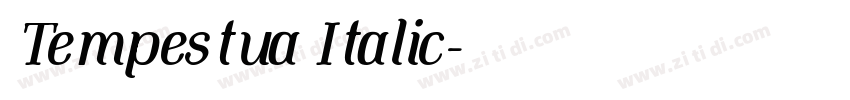 Tempestua Italic字体转换 Tempestua Italic字体转换